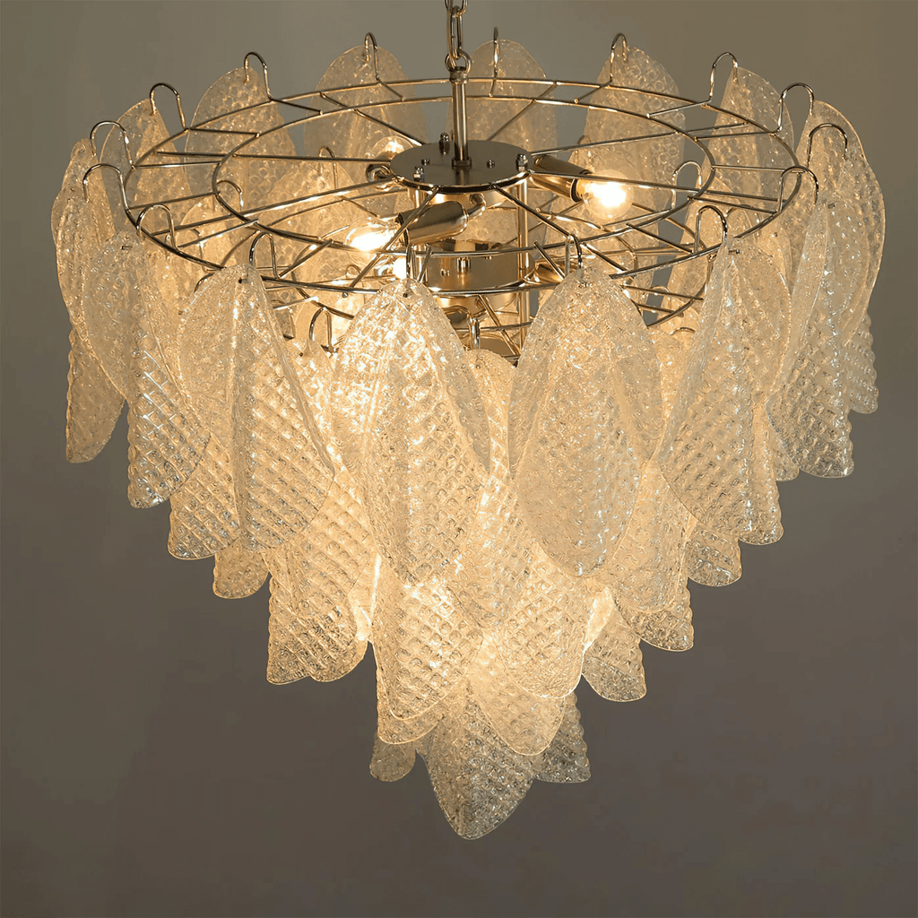 Glass Teardrop Chandelier Murano lighting by Bling Lighting Studio