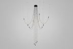 Minimalist Multiple Light Point Chandelier by Bling Lighting Studio