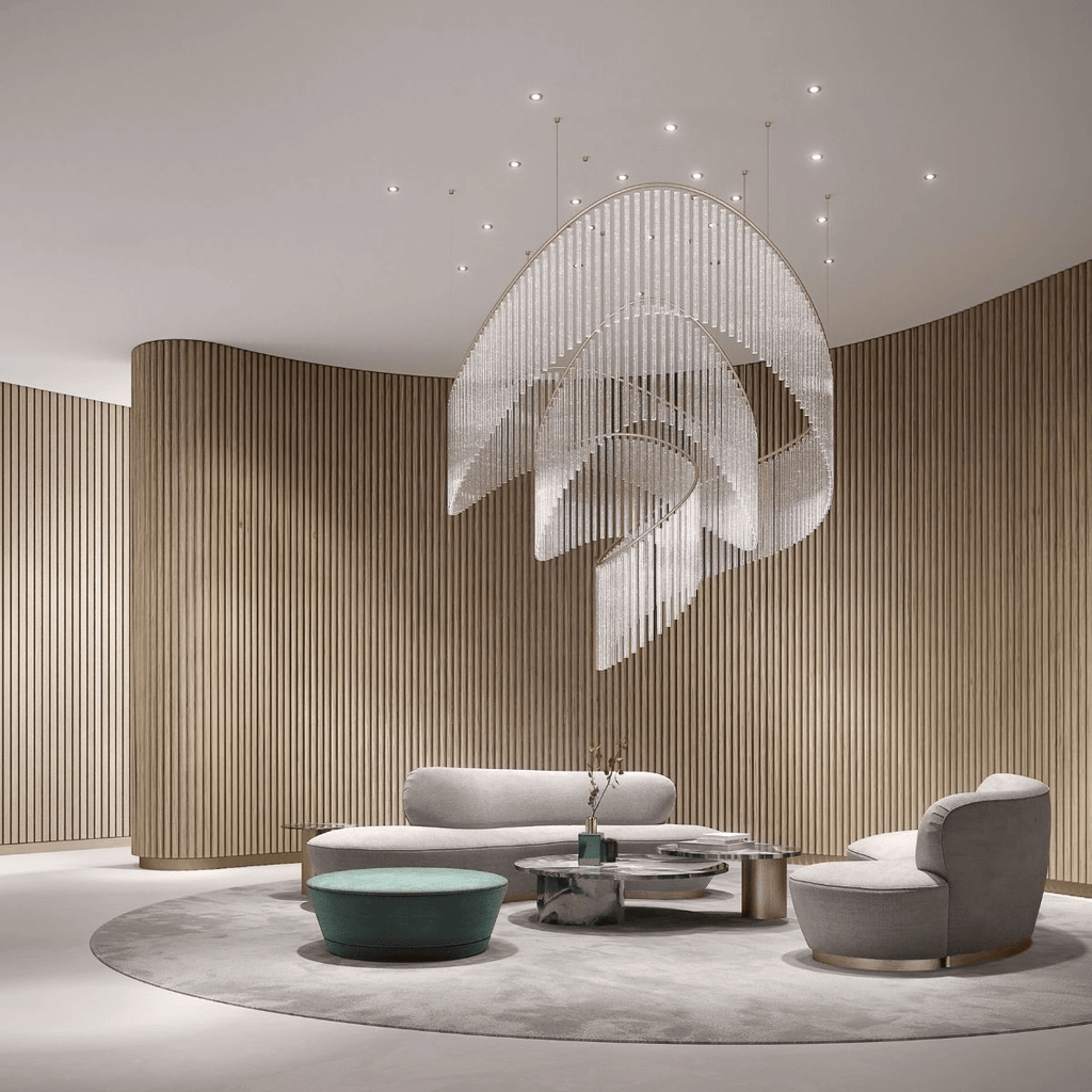 Luxury Waterfall Crystal Droplet Chandelier additional product view