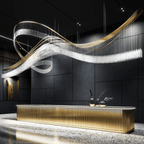 Luxury Waterfall Crystal Droplet Chandelier product image