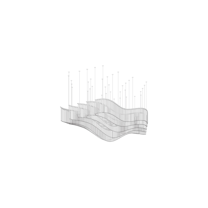 Luxury Waterfall Crystal Droplet Chandelier product image