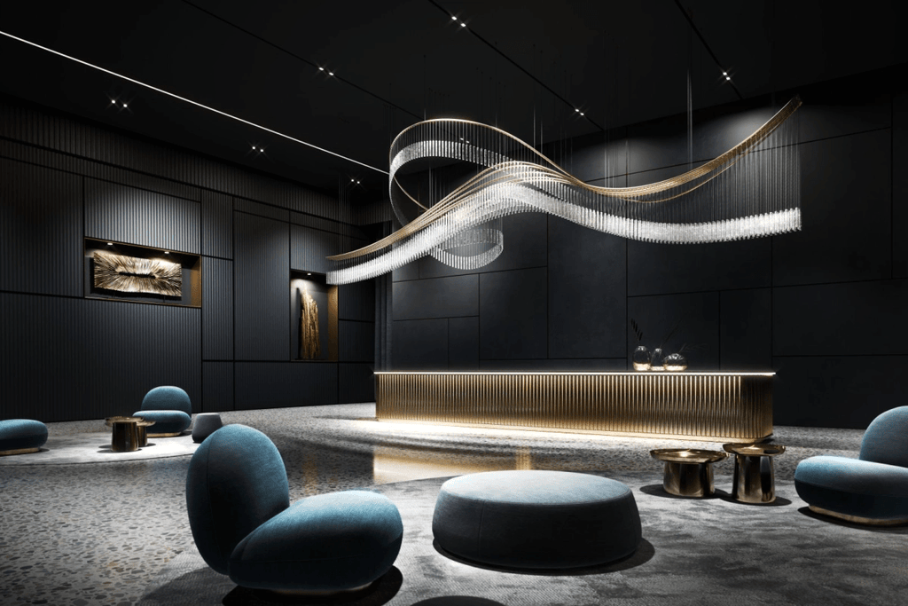 Luxury Waterfall Crystal Droplet Chandelier product image