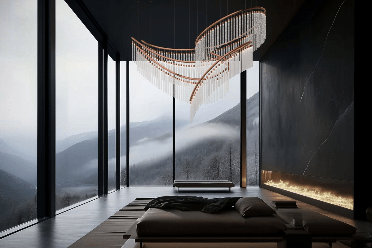 Luxury Waterfall Crystal Droplet Chandelier product image