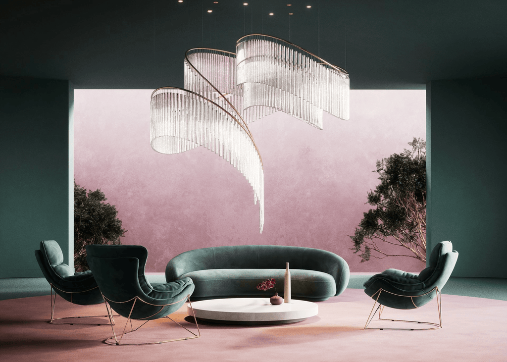 Luxury Fringe Waterfall Chandelier product image