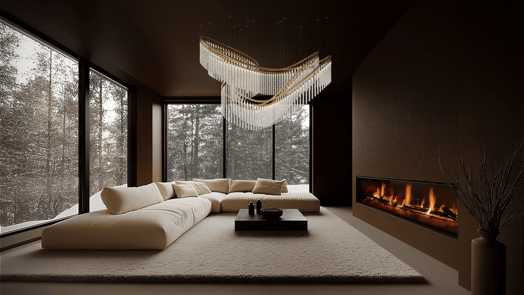 Luxury Fringe Waterfall Chandelier product image