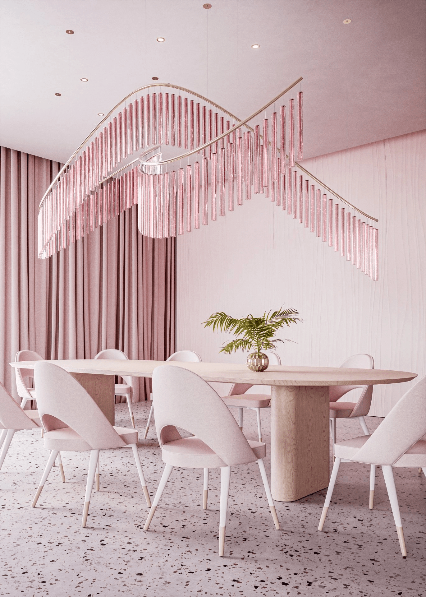Luxury Fringe Waterfall Chandelier product image