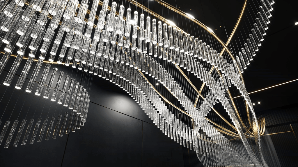 Luxury Fringe Waterfall Chandelier product image