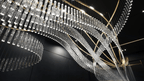 Luxury Waterfall Crystal Droplet Chandelier product image