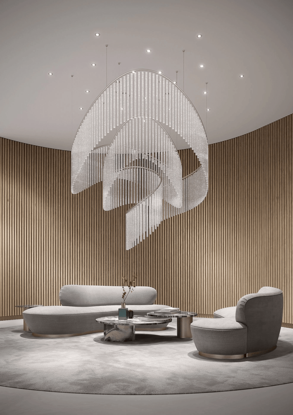 Luxury Waterfall Crystal Droplet Chandelier product image