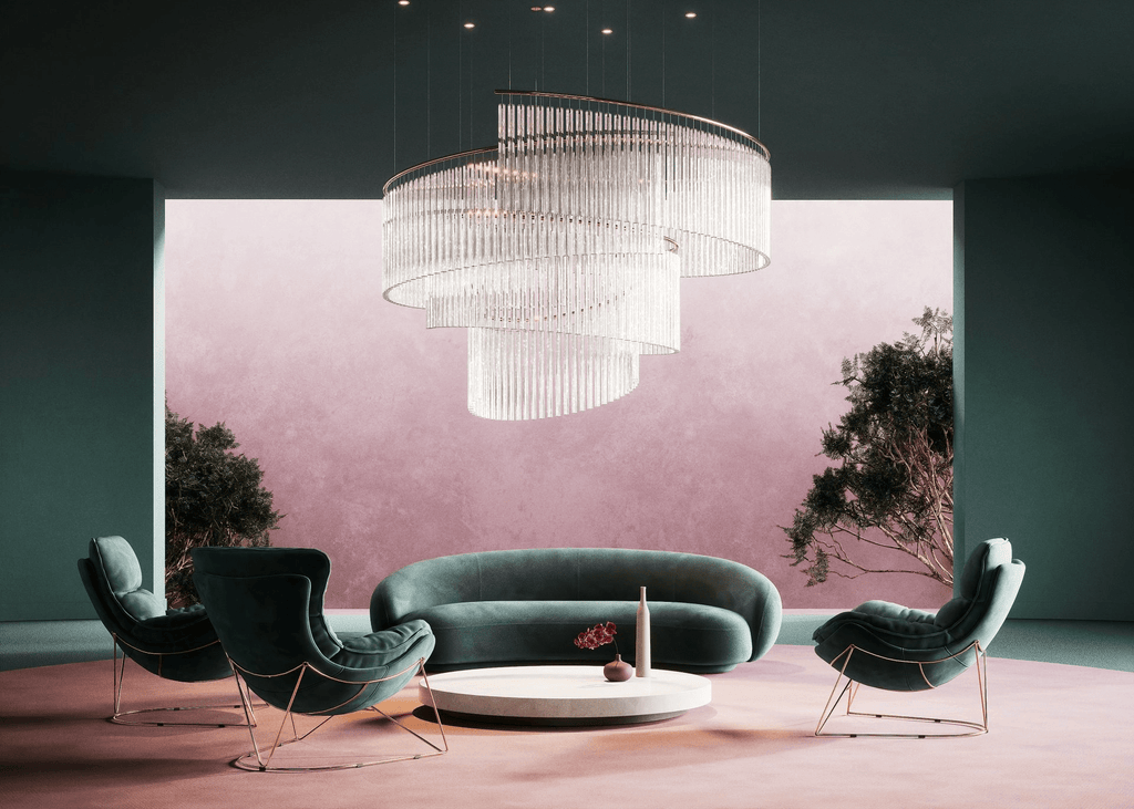 Luxury Waterfall Crystal Droplet Chandelier product image