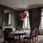 Amethyst Bloom Chandelier Glass lighting by Bling Lighting Studio