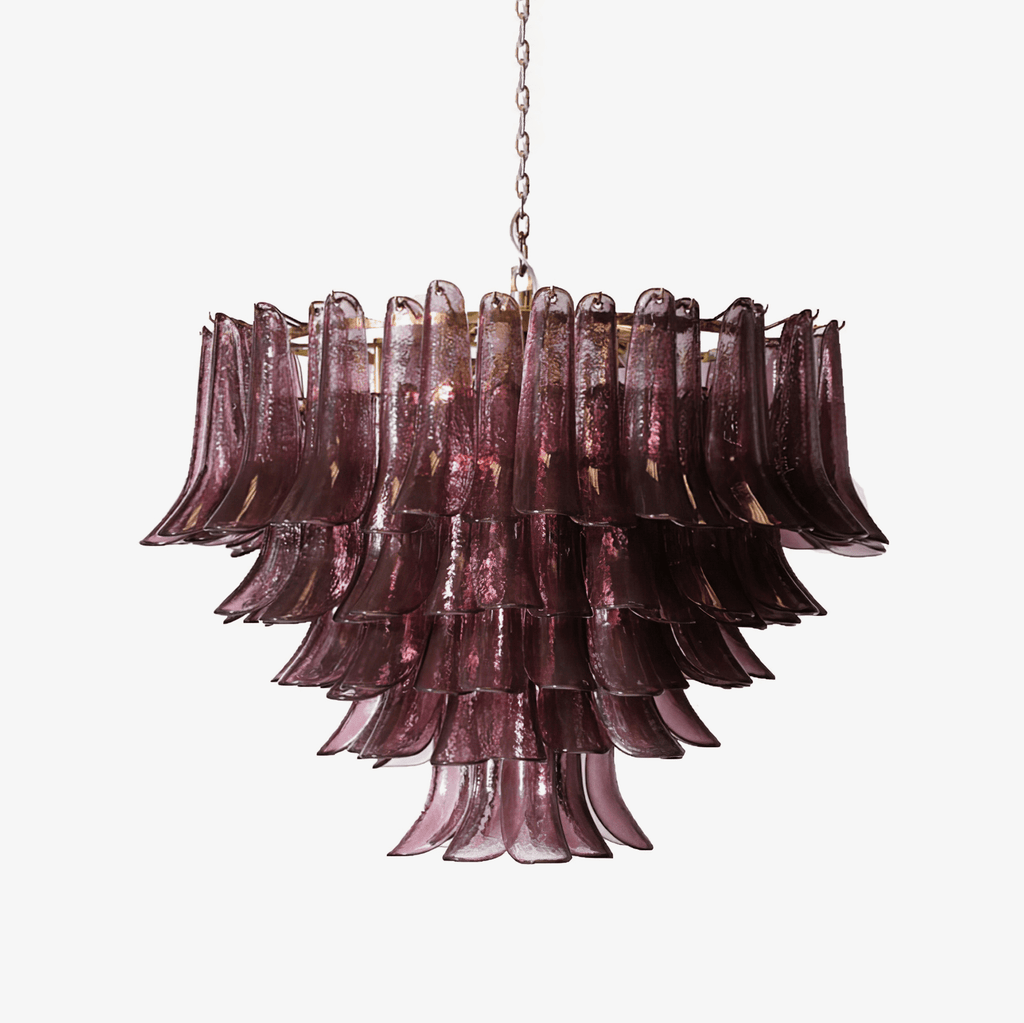 Amethyst Bloom Chandelier Glass lighting by Bling Lighting Studio
