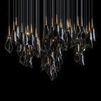 White Petal Drop Chandelier