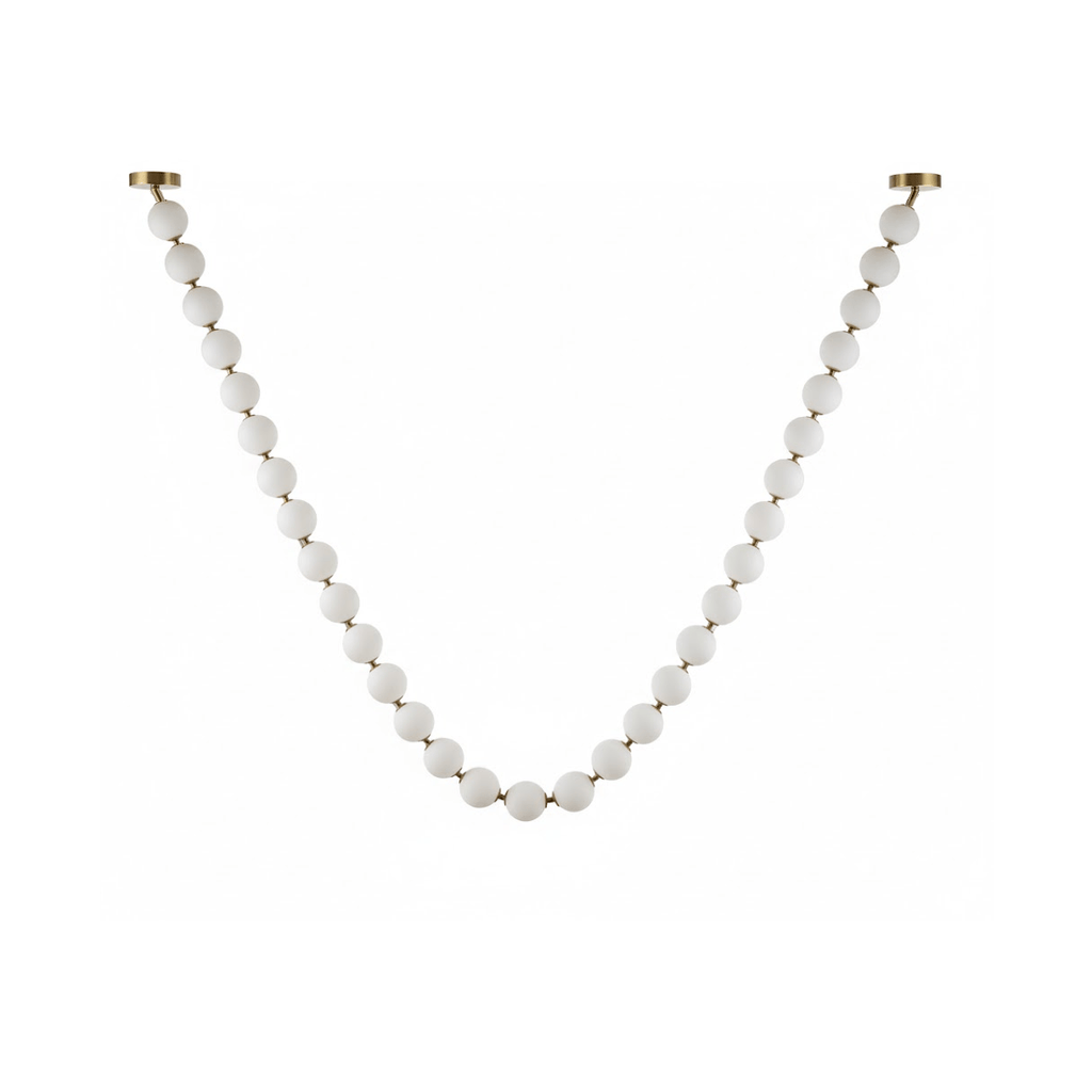 Pearl Glass Necklace Balls Chandelier