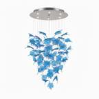 Multicolor Crystal Maple Leaf Chandelier