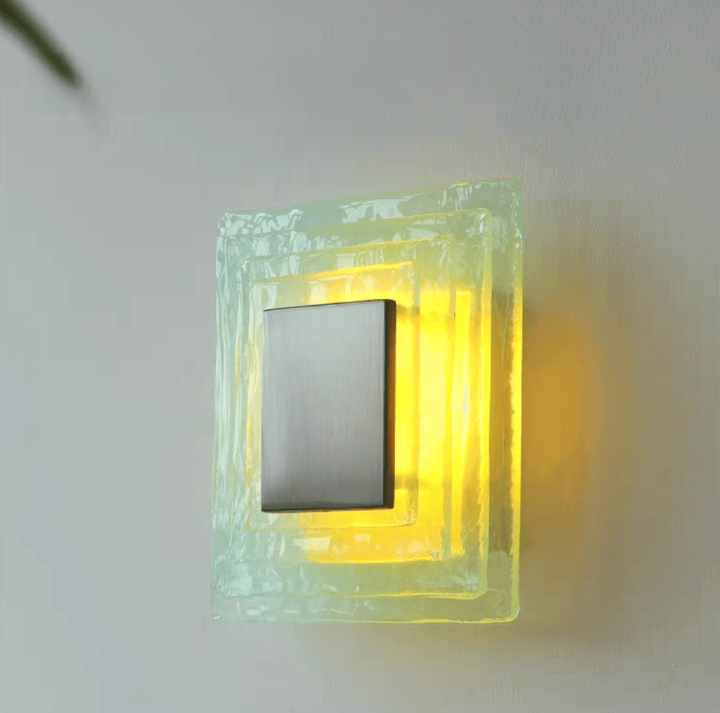 Aqua Cascade Sconce Glass lighting by Bling Lighting Studio