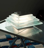 Aqua Cascade Sconce Glass lighting by Bling Lighting Studio