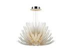Aurelia Glass Petal Chandelier Glass lighting by Bling Lighting Studio
