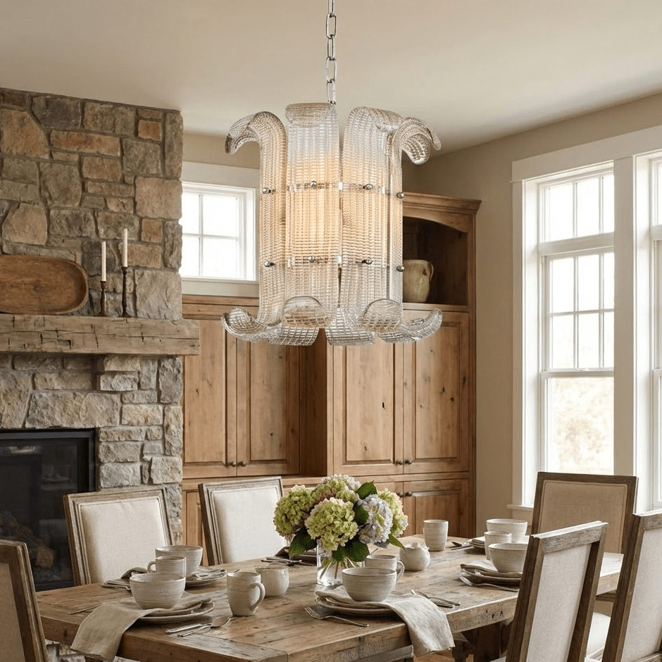 Brasher Small Chandelier Glass lighting by Bling Lighting Studio