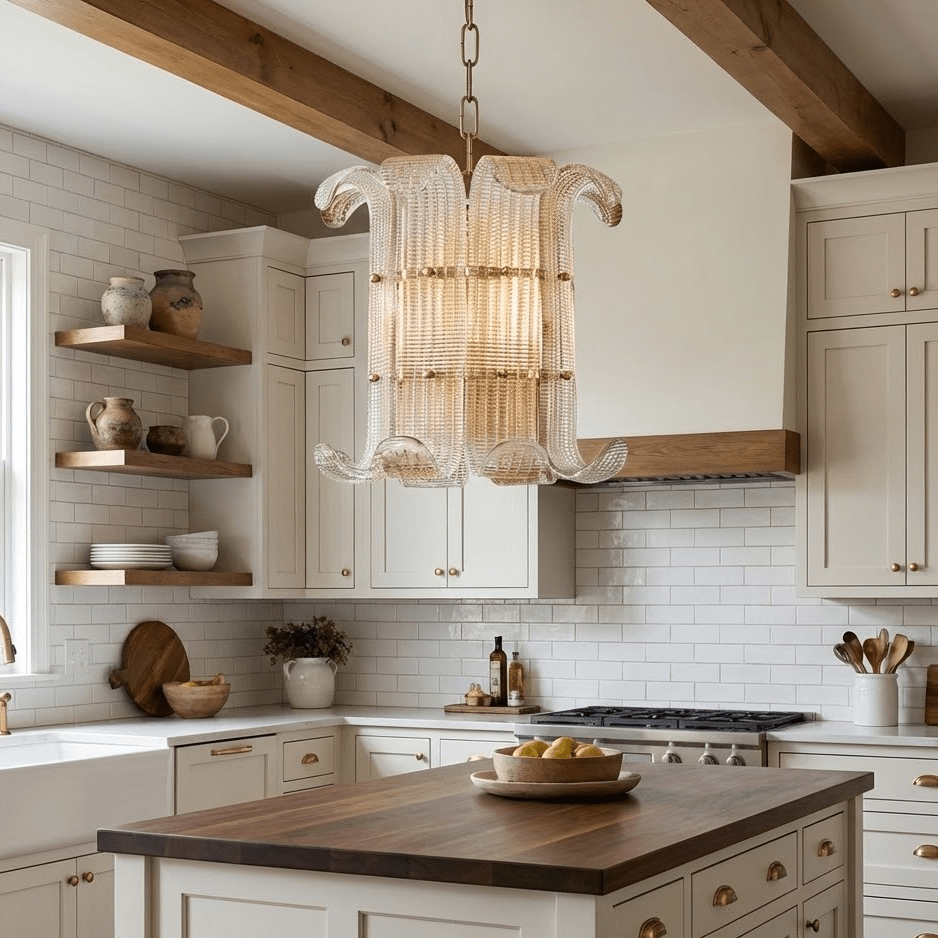 Brasher Small Chandelier Glass lighting by Bling Lighting Studio