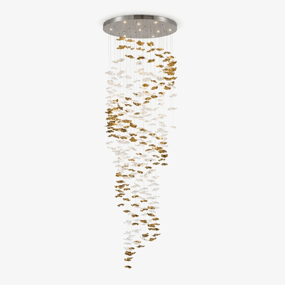 Tidal Staircase Cascade Chandelier by Bling Lighting Studio