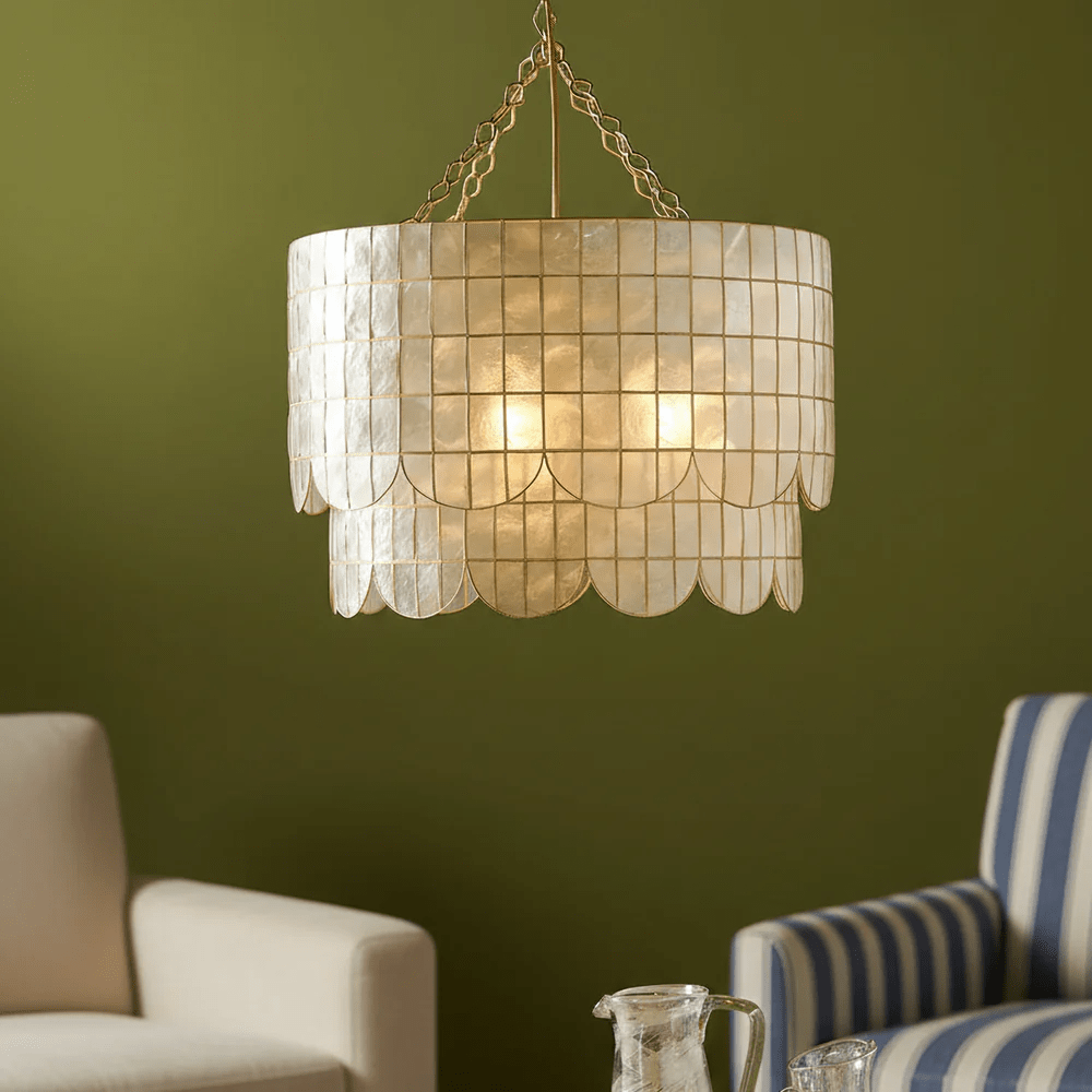 Capiz Shell Wavecrest Chandelier