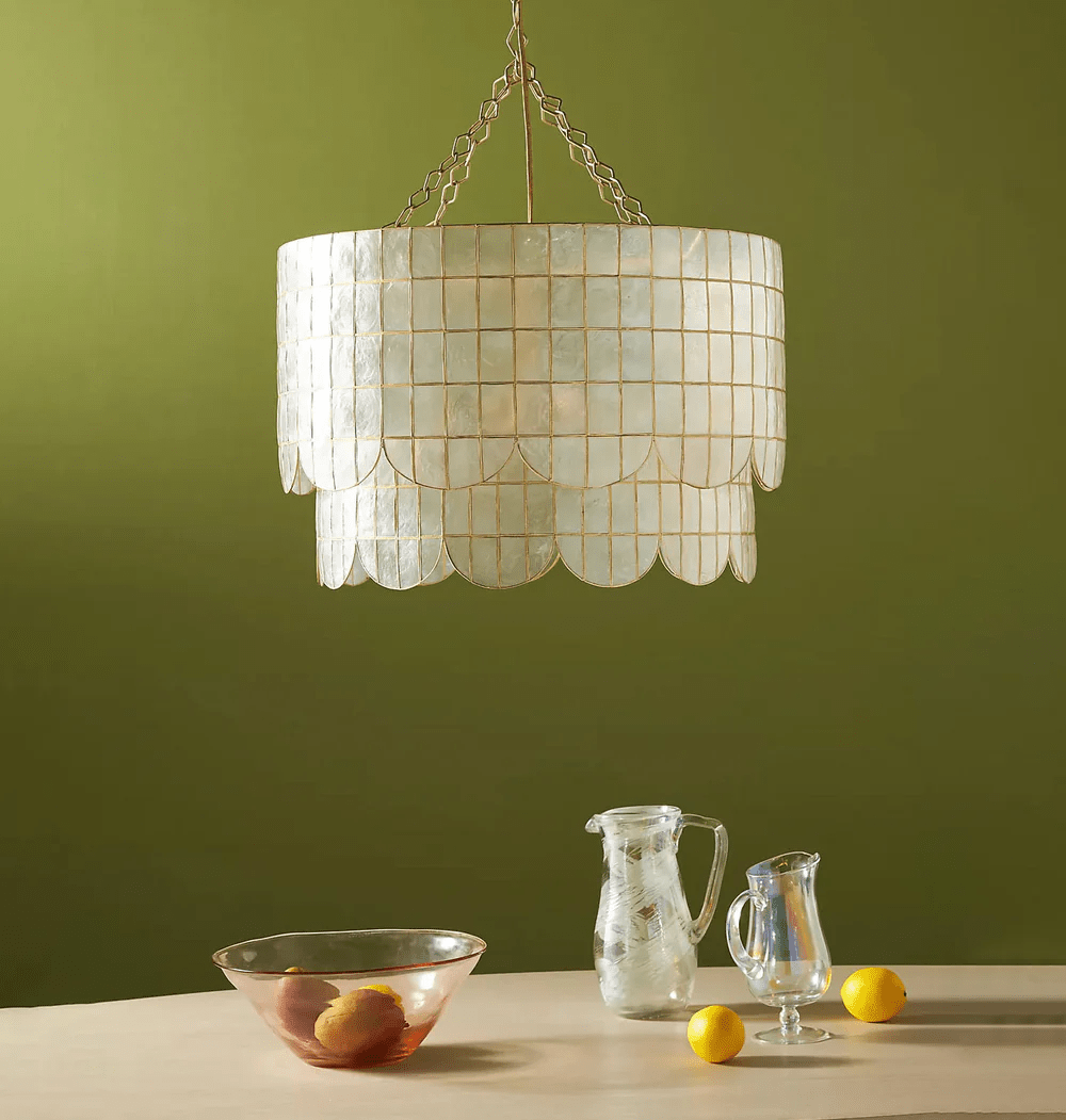 Capiz Shell Wavecrest Chandelier