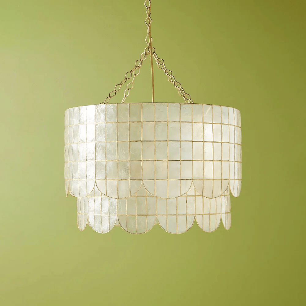 Capiz Shell Wavecrest Chandelier