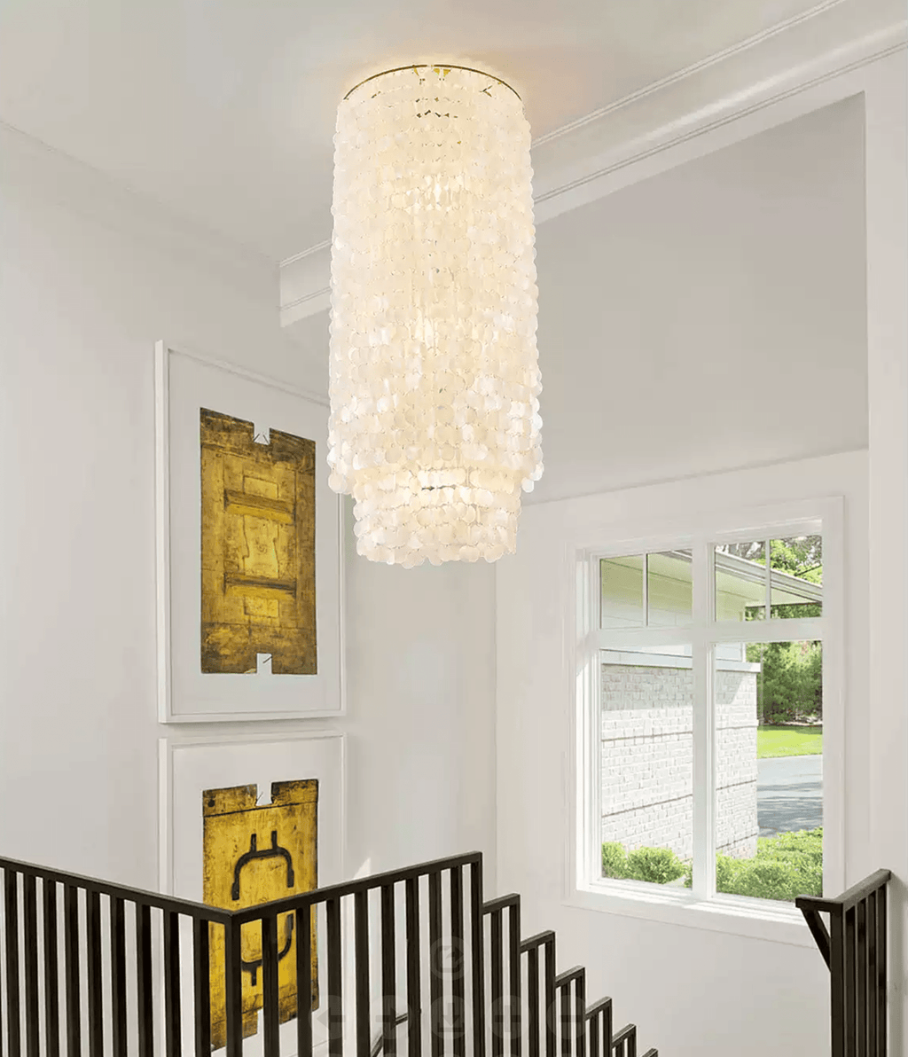 Capelia Shell Column Chandelier