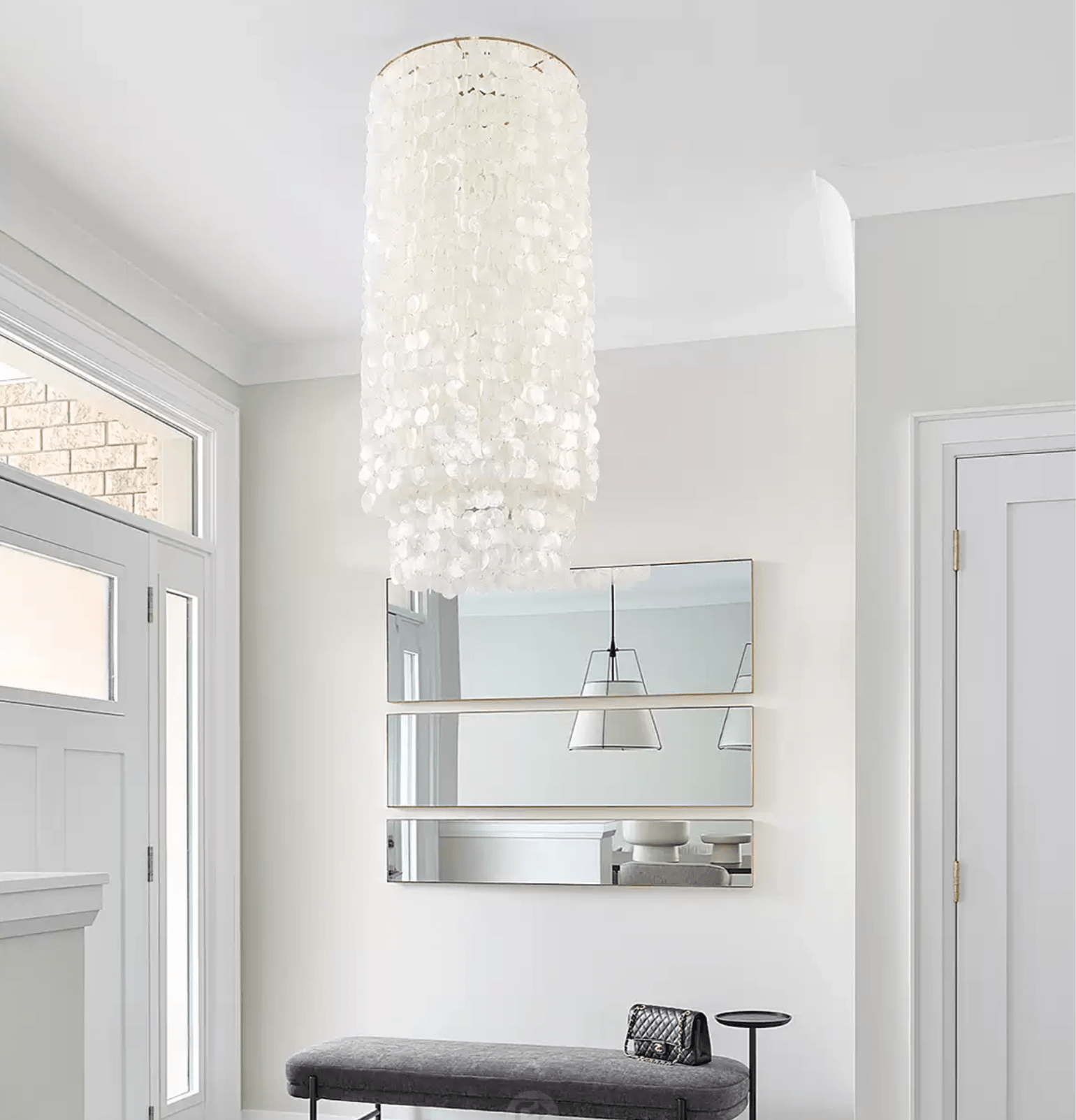 Capelia Shell Column Chandelier