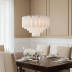 Luxury Vellune Cascade Chandelier detail view