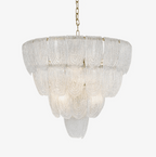 Layered Murano Glass Petal Chandelier