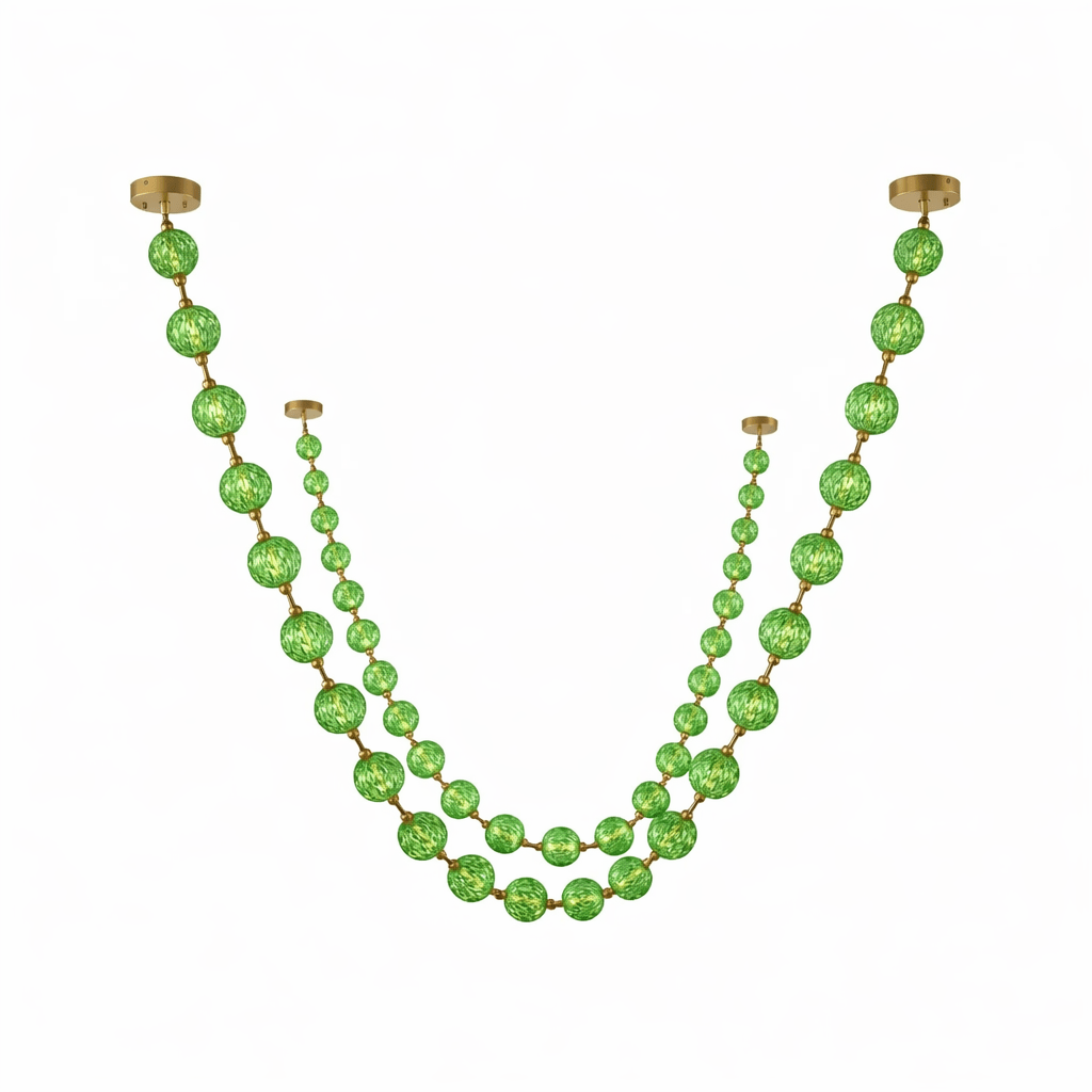 Strand Necklace Chandelier lighting by Bling Lighting Studio