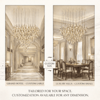 Vitara Glass Drop Chandelier