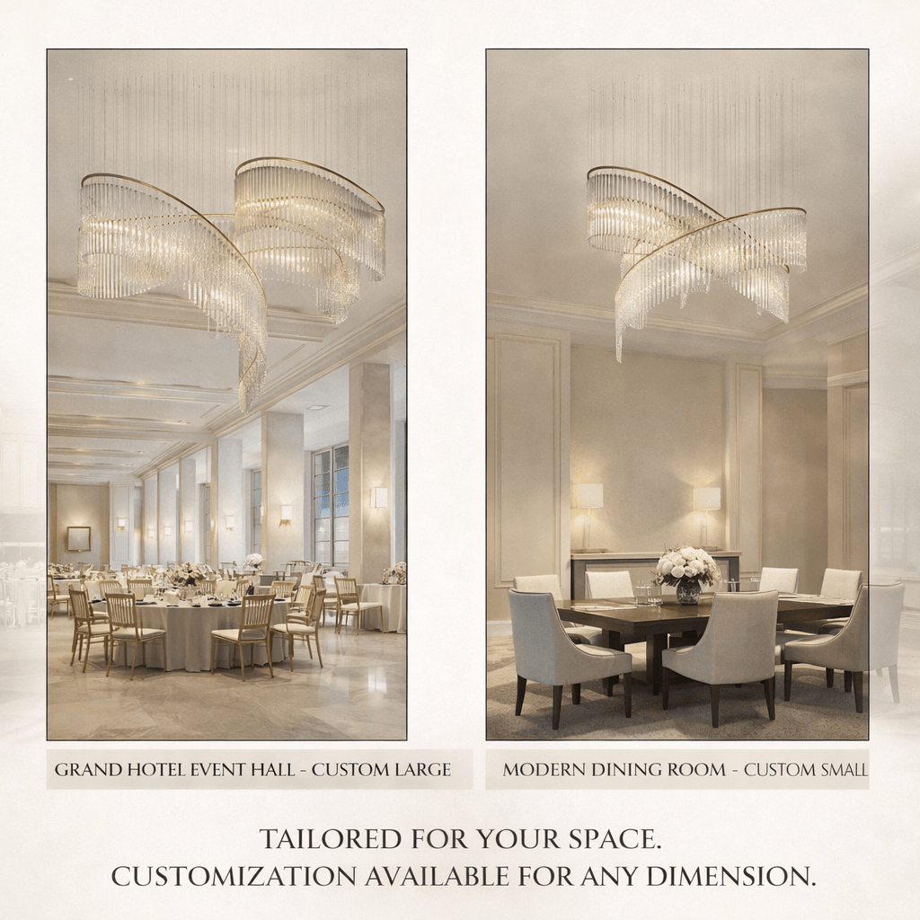 Luxury Waterfall Crystal Droplet Chandelier product image