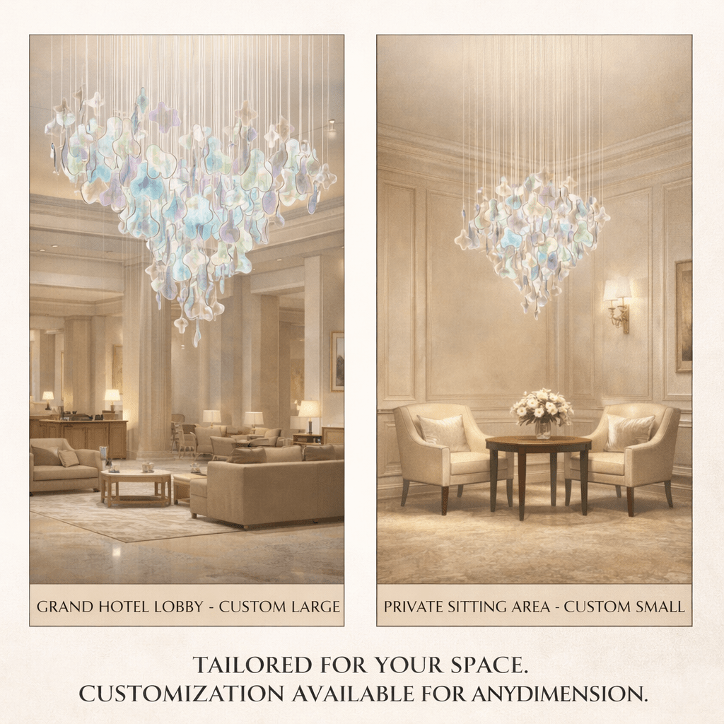 Iris Iridescent Blossom Chandelier