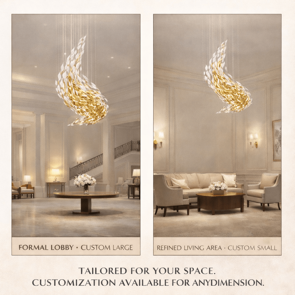 Metallic Artistic Foliage Ceiling Chandelier product image