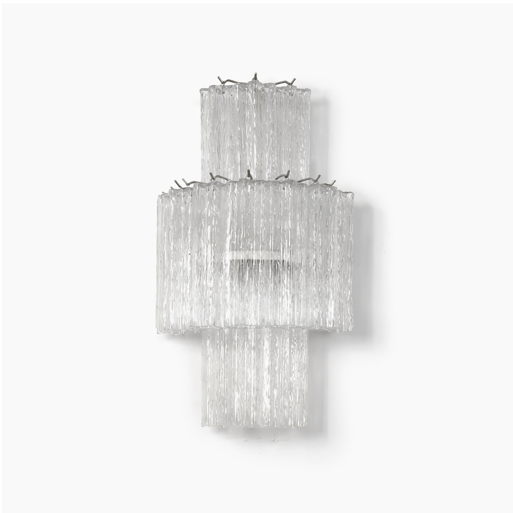 Glacier Tier Murano Glass Wall Light