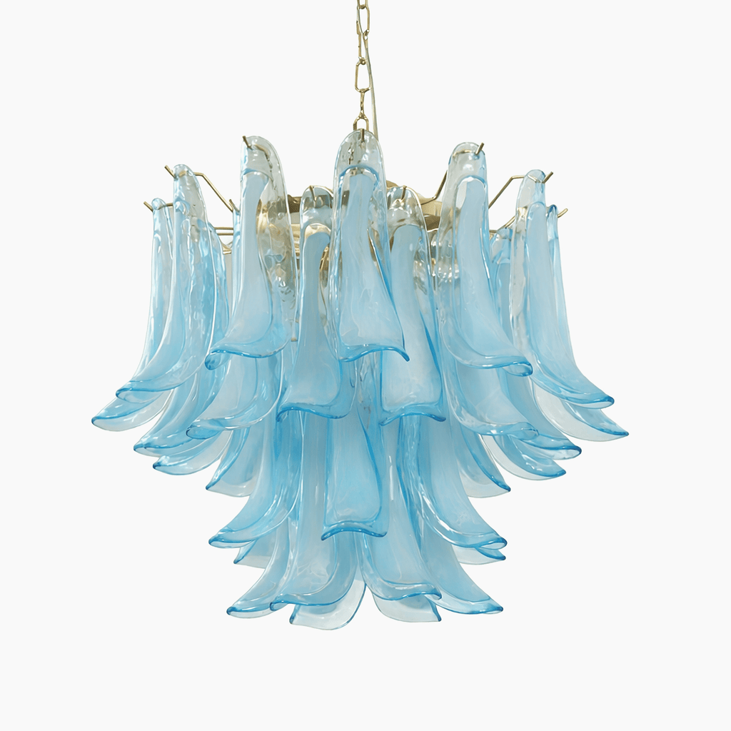 Azure Drift Glass Chandelier Glass lighting by Bling Lighting Studio