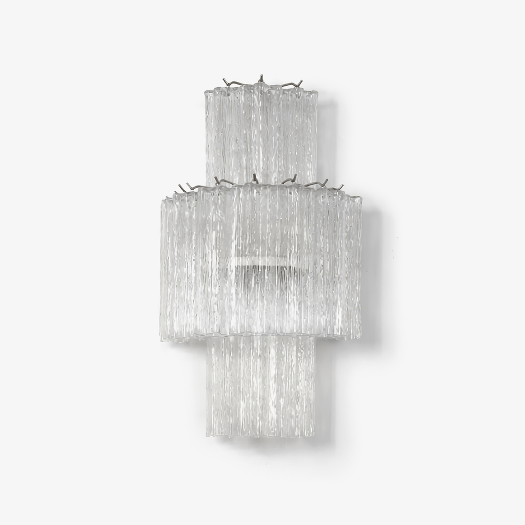 Glacier Tier Murano Glass Wall Light