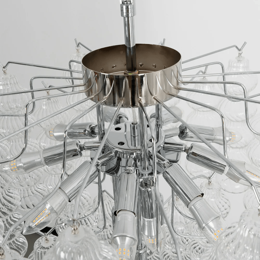Ripple Murano Glass Column Chandelier