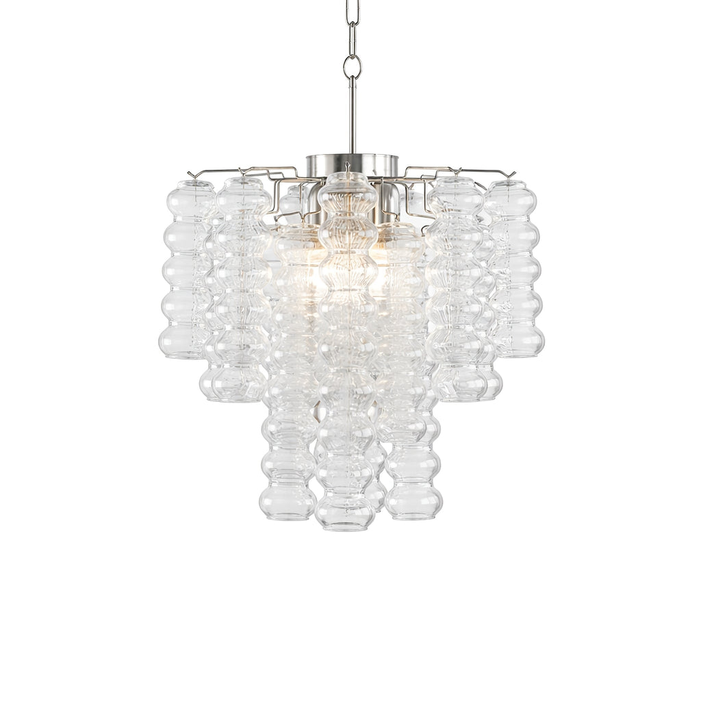 Ripple Murano Glass Column Chandelier
