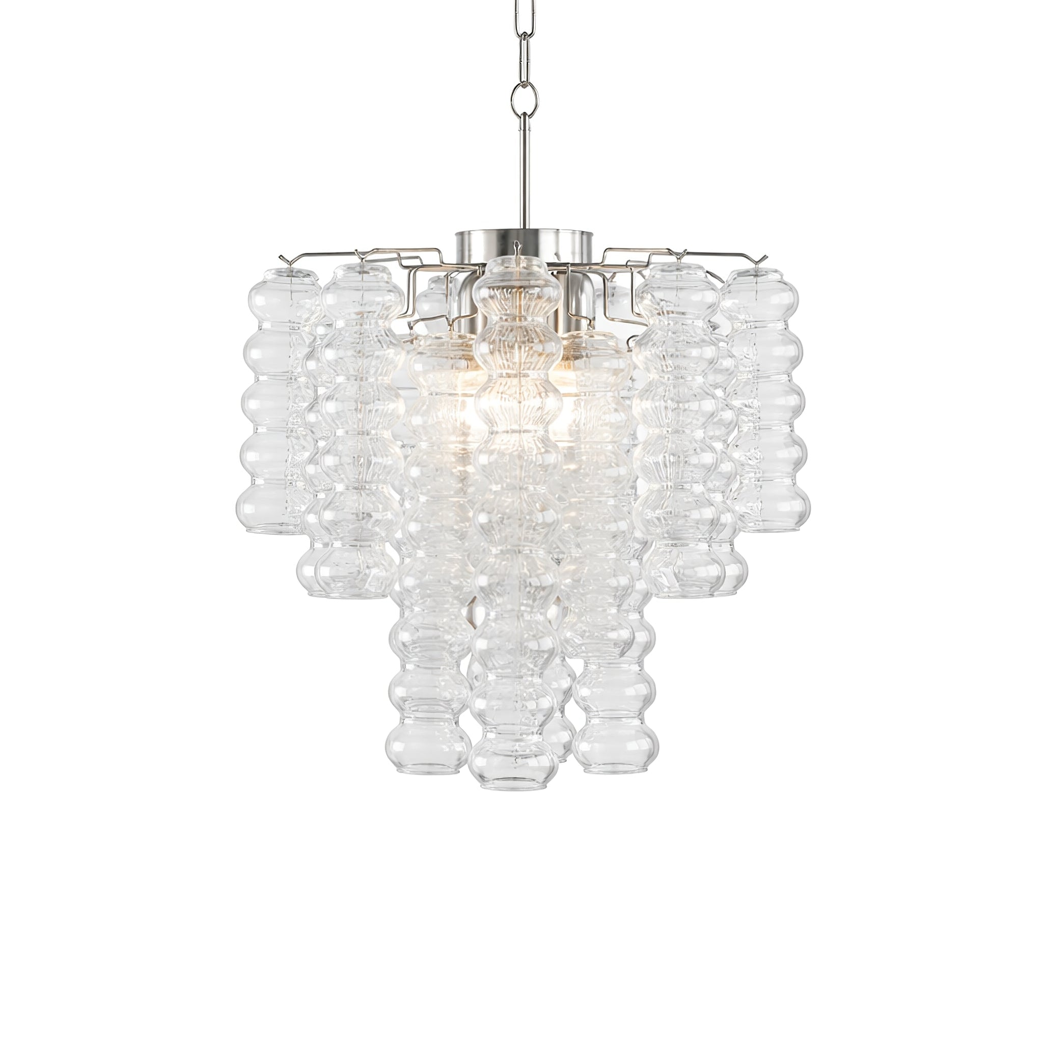 Ripple Murano Glass Column Chandelier