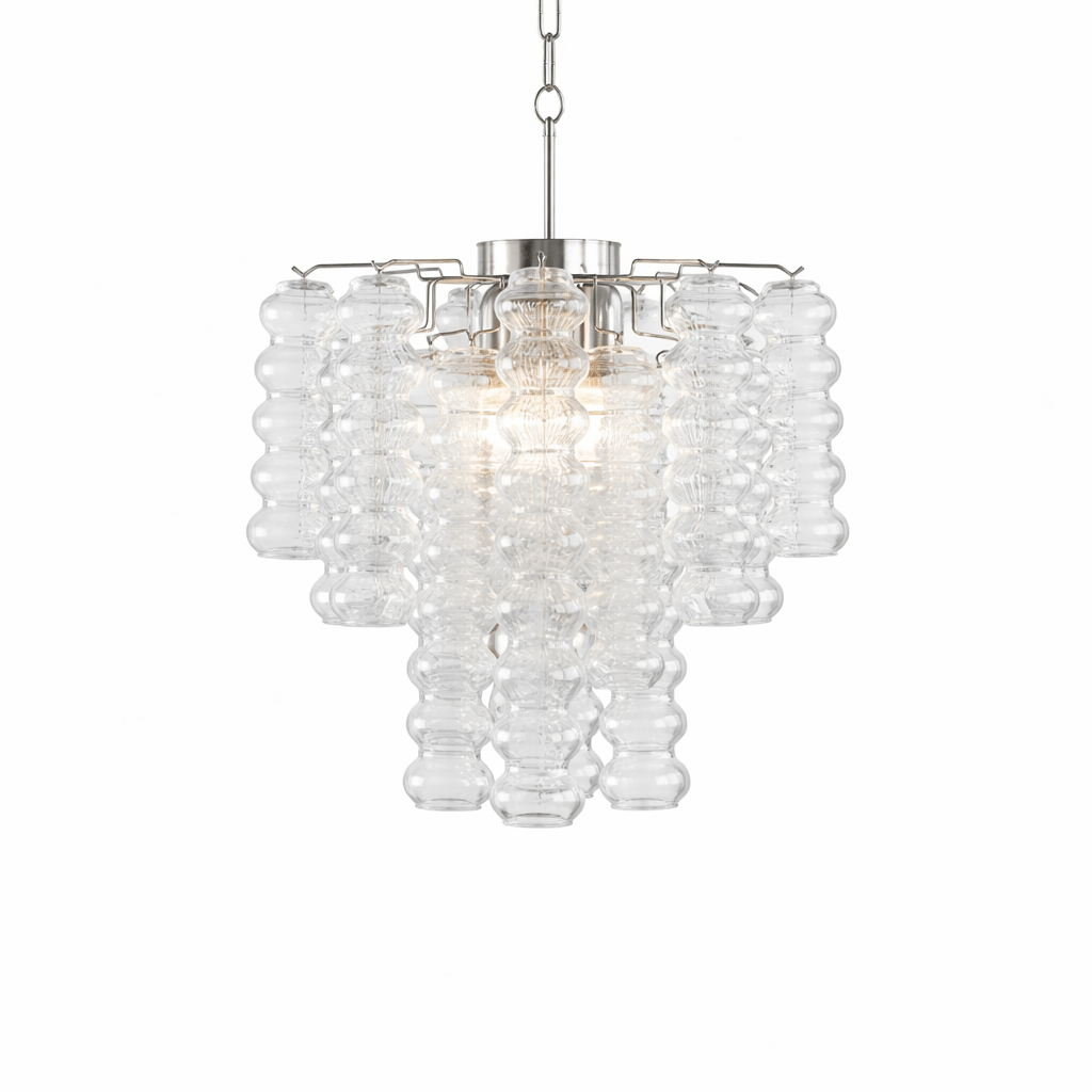 Ripple Murano Glass Column Chandelier