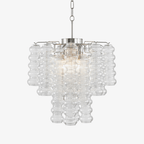 Ripple Murano Glass Column Chandelier