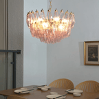 Facet Murano Glass Bloom Chandelier