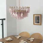 Facet Murano Glass Bloom Chandelier