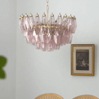Facet Murano Glass Bloom Chandelier