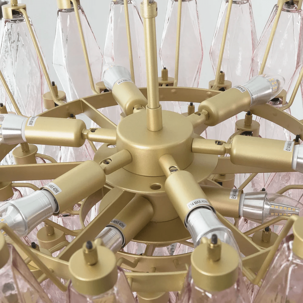 Facet Murano Glass Bloom Chandelier