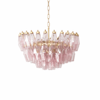 Facet Murano Glass Bloom Chandelier